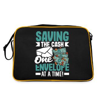 Saving the Cash One Envelope at a Time Cash - Retro Bag - black/gold - Back