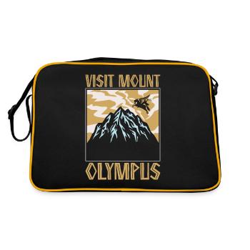 Greek Mythology Visit Mount Olympus Ancient Greece - Retro Bag - black/gold - Back