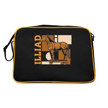 Mythologie grecque Illiade Mythologie Dieux Mythe antique - Sac Retro - noir/or - Dos