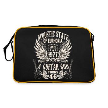 Musicien amateur guitariste anniversaire 1977 - Sac Retro - noir/or - Dos