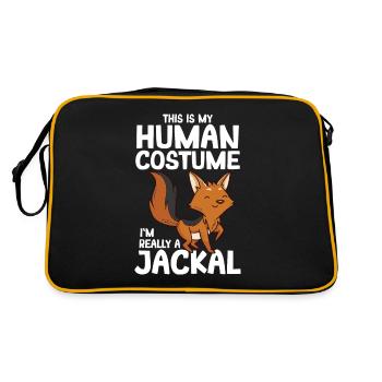 Jackal - Retro Bag - black/gold - Back