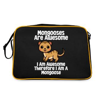 Mongooses Mongooses Meerkats - Retro Bag - black/gold - Back