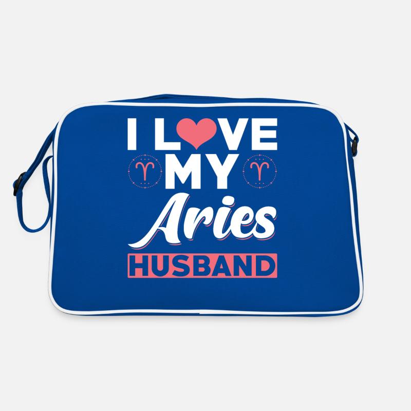 Ich Liebe meinen Widder Ehemann Retro Tasche