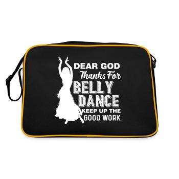 Belly Dance Thanks God For Belly Dance - Retro Bag - black/gold - Back