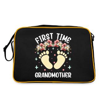 First Time Grandmother Sweet First Time Grandparents - Retro Bag - black/gold - Back