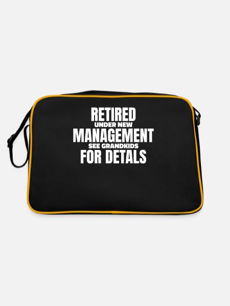 Pensioner pension - Retro Bag - black/gold - Back