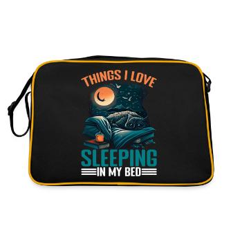 Les choses que j’aime, dormir dans mon lit 13 - Sac Retro - noir/or - Dos