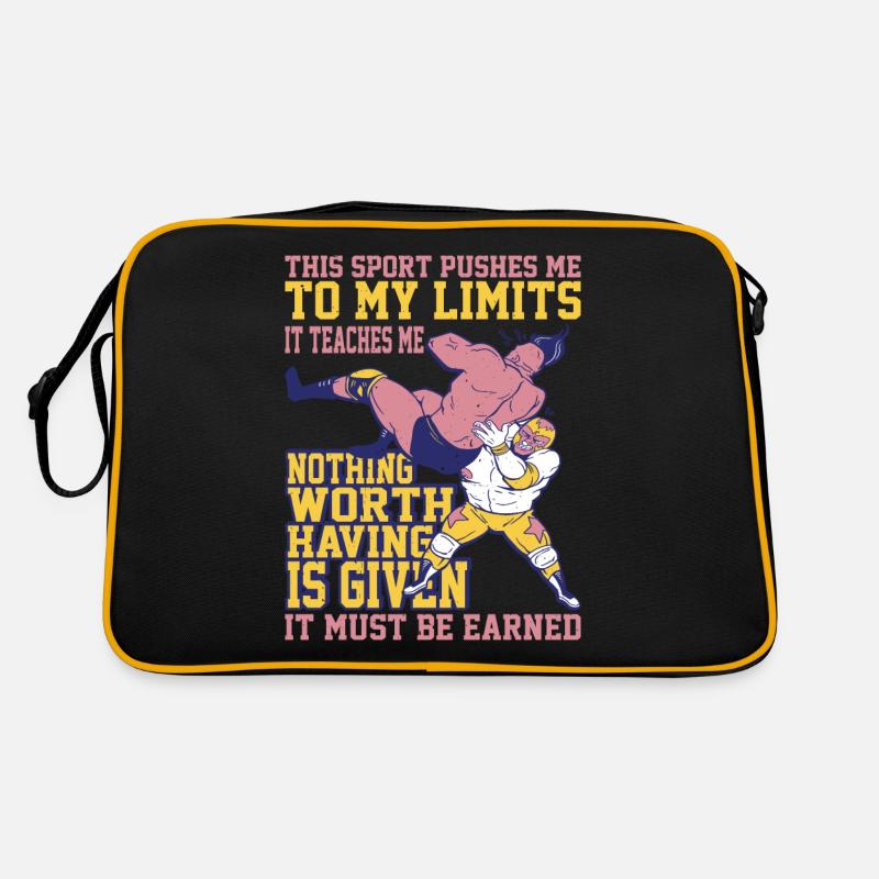 Ce sport me pousse à mes limites 3 Sac Retro