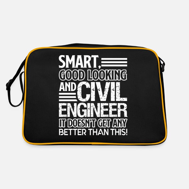 Civil Engineer Good Looking And Civil Engineer Retro Bag