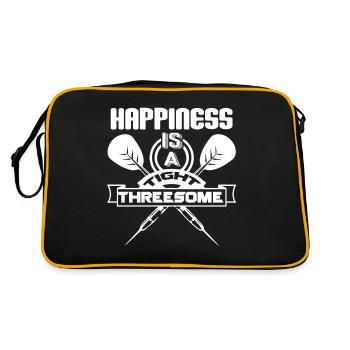 Darts Darts Happiness Is A Tight Threesome - Retro Bag - black/gold - Back