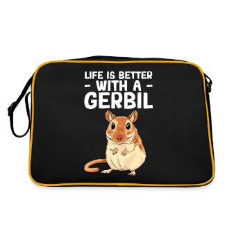 Gerbille - Sac Retro - noir/or - Dos