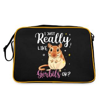 Gerbille - Sac Retro - noir/or - Dos