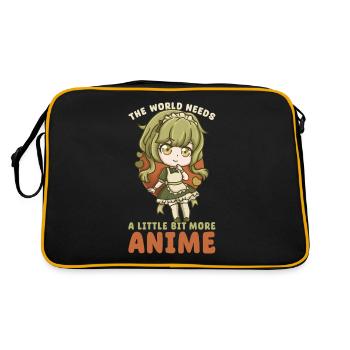 This Is My Anime Watching Shirt I Kawaii Otaku - Retro Bag - black/gold - Back