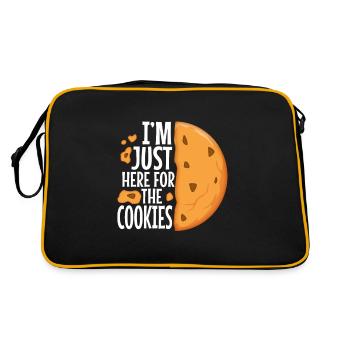 im just here for the cookies - Retro Bag - black/gold - Back
