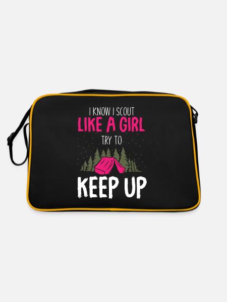 Boy Scout Funny - Retro Bag - black/gold - Back