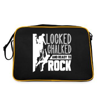 Ready To Rock Climbing - Retro Bag - black/gold - Back