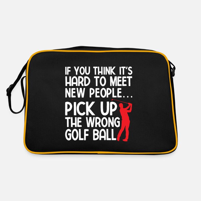 Golfplatz zum Golfen Golf Retro Tasche