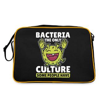 Microbiologist Bacteria The Only Culture Biologist - Retro Bag - black/gold - Back