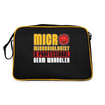 Microbiologiste Un professionnel de la microbiologie des germes - Sac Retro - noir/or - Dos