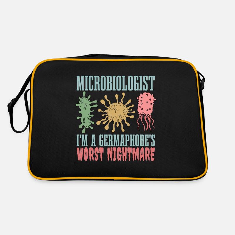 Microbiologist I'm A Germaphobe's Worst Biologist Retro Tasche