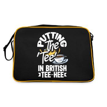 Putting the Tee in British Tee-Hee - Retro Bag - black/gold - Back