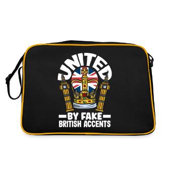 United by Fake British Accents - Retro Bag - black/gold - Back