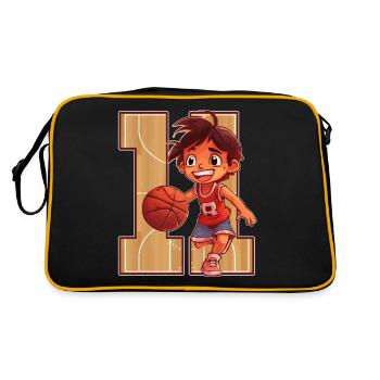 Basketball Birthday - 11 Year Old Boy - - Retro Bag - black/gold - Back