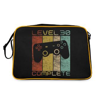 30 Birthday Gamer Niveau 30 Vintage complet - Sac Retro - noir/or - Dos