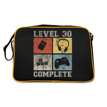 30 Birthday Gamer Niveau 30 Vintage complet - Sac Retro - noir/or - Dos