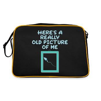 Here's A Really Old Picture Of Me 2 - Retro Bag - black/gold - Back