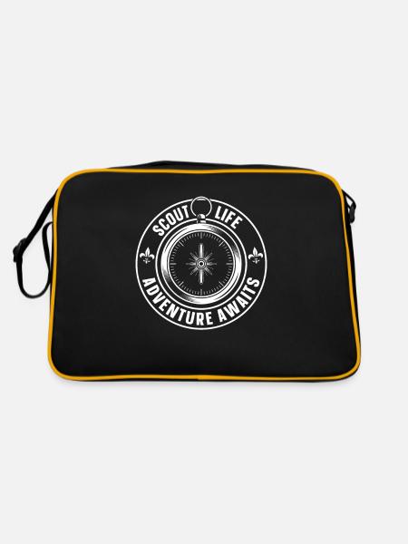 Pfadfinder Leben - Retro Tasche - Schwarz/Gold