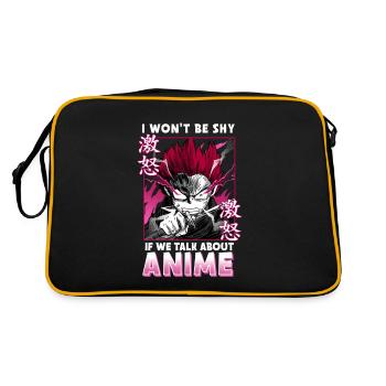ANIME BOYS IWONTBESHYIFWETALKABOUTANIME - Sac Retro - noir/or - Dos