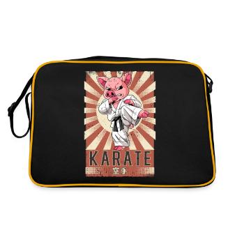 Karaté - Sac Retro - noir/or - Dos