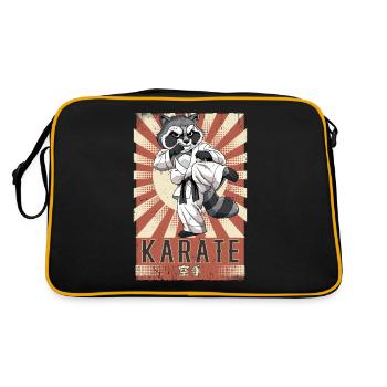 Karaté - Sac Retro - noir/or - Dos