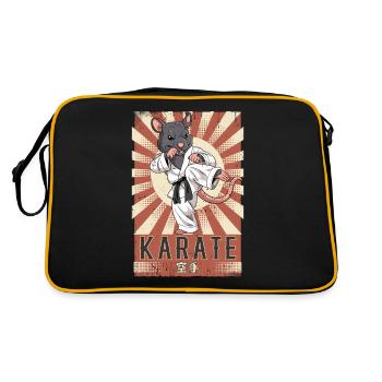 Karaté - Sac Retro - noir/or - Dos