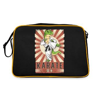 Karaté - Sac Retro - noir/or - Dos