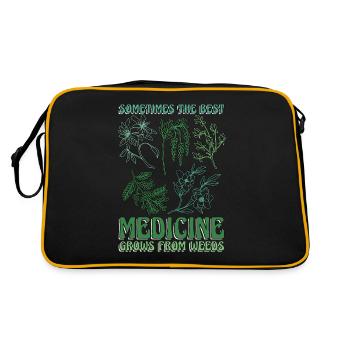 L’herboristerie parfois le meilleur apothicaire de la médecine - Sac Retro - noir/or - Dos