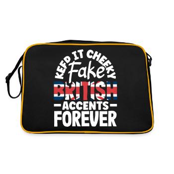 Fake British Accents Forever - Retro Bag - black/gold - Back