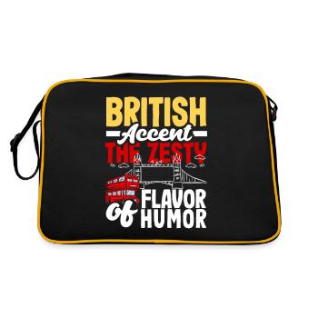 British Accent The Zesty Flavor of Humor - Retro Bag - black/gold - Back