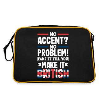 Pas d’accent? Aucun problème! Faites semblant jusqu’à ce que vous le fassiez - Sac Retro - noir/or - Dos