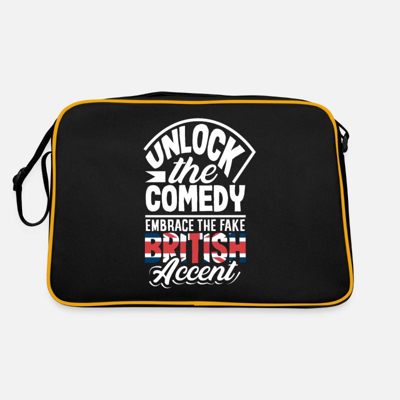 Unlock the Comedy Embrace the Fake British Accent Retro Bag