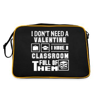 Teacher Teacher I Have A Classroom - Retro Bag - black/gold - Back