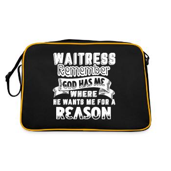 Waitress Waitress For A Reason - Retro Bag - black/gold - Back