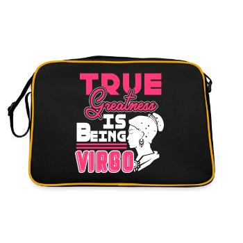 Virgo True Greatness Is Being Virgo Horoscope - Retro Bag - black/gold - Back
