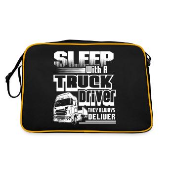 Truck Driver Sleep With Truck Driver - Retro Bag - black/gold - Back