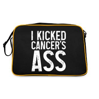 I Kicked Cancer's Ass 3 - Retro Bag - black/gold - Back