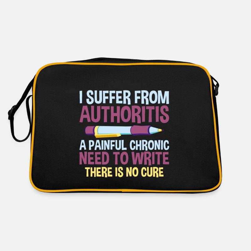 I Suffer From Authoritis, A Need To Write 2 Retro Tasche