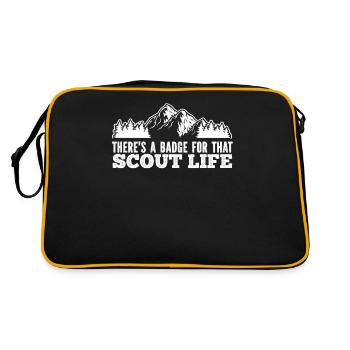 Insigne scout - Sac Retro - noir/or - Dos