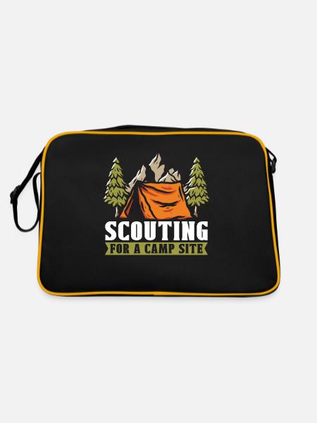 Pfadfinder Großartig - Retro Tasche - Schwarz/Gold - Hinten
