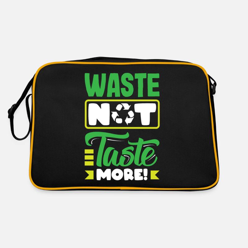 Déchets Pas Goût Consommation plus consciente Déchets Non Sac Retro